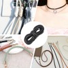CALFOVERA 4.6m x 3mm Round PU Leather Cord Black Thin