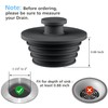Aluvor Bathtub Stopper 2pcs Sink Stopper Tub Plug Bathroom Shower