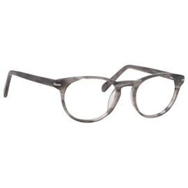 Calabria Esq 1510 Oval Blue Light Blocking Reading Glasses +0.00 Grey Marble Men Women