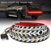 Happybilssbuy LED Tailgate Light Bar 60" Triple Row 5-Function Strip