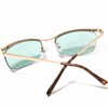 FashionBerry Men's Ikatsume Sunglasses, Thin Frame, Metal, Isolate, Oraora-style, Artisans,