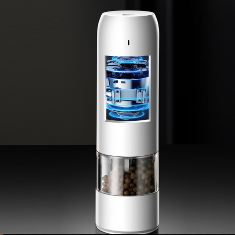 Electric Pepper Grinder Adjustable Coarseness Portable Pepper Mill for Pepper