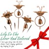 WSgift Metal Calla Lilies Flowers with Bells for Outside Yard