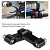 Moncer Motorcycle Rearview Mirror Adapter Kit, Aluminum Alloy 10mm 8mm