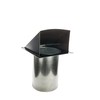 FAMCO Galvanized Steel Hooded Wall Vent with Screen and Damper,
