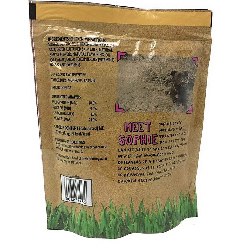 Trader Joe's Chicken Recipe Jerky Sticks 6 Oz (Pack of