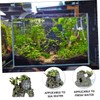Kisangel Fish Tank Decoration Aquarium Landscape Ornament Mini Aquarium Extra