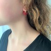 ASTER ALHEL√ç - Goldohrring oder Versilberte Ohrringe Hoops Damen mit