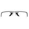 4Pcs Glossy Black Front Bumper Fog Light Eyebrow Cover Trim