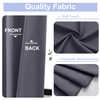 Simplebrand Ava Grey Blackout Curtains for Bedroom 63 Inch Length