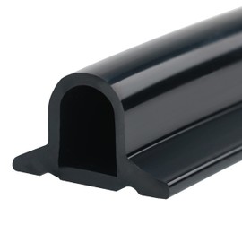 Duzzy 98 Inch Collapsible Shower Threshold Water Dam, Silicone Shower Water Stopper Barrier, Ideal for Wheelchair Accessible, Suitable for Accessibility ADA Handicap Showers Bathroom(8.2 Ft, Black)