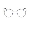 Junsika Blue Light Filter Glasses Classic Round Metal Frame No