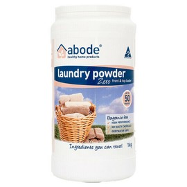 Abode Front & Top Loader Laundry Powder, Zero 1kg