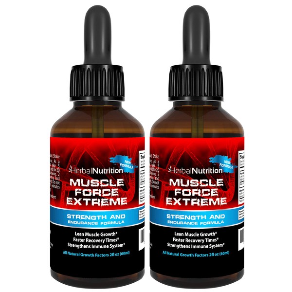 Muscle Force Extreme 2 Bottle Pack 400mg Proprietary Formula Our Strongest Strength and Endurance Spray, Improves Muscle Strength and Recovery Time 2oz Spray Bottles Free Shipping