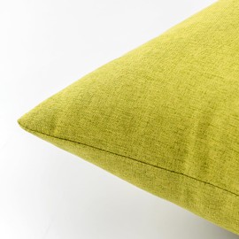 EMEMA Outdoor Waterproof Grass Green Pillow Covers 12x20 Inch Rustic Decorative Throw Pillow Covers Cushion Case Rectangle for Patio Sofa Couch Home Bed Farmhouse Car Decor Set of 2