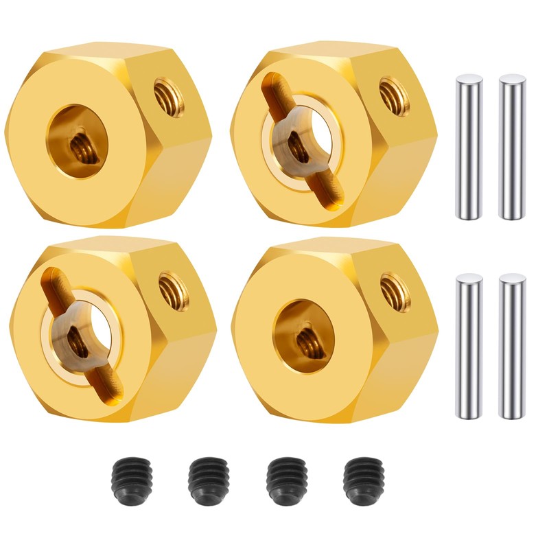 SWX 1/10 RC Car Wheel Hex Extenders 4PCS 8mm Brass