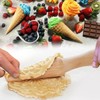 Ooyhool 2Pcs Ice Cream Cone Molds, Reusable wooden Cream Horn