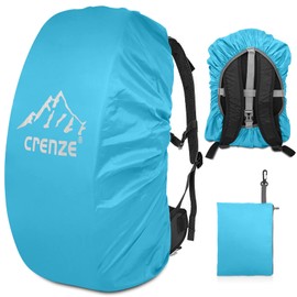 Crenze Rain Cover for Backpacks, 15-90L Waterproof Rain Cover, Backpack Cover for Hiking, Camping, Cycling, Travel and School Bags