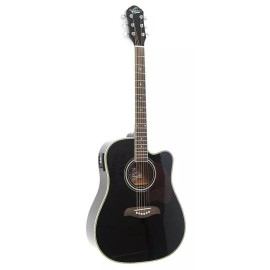 Oscar Schmidt Model OG2CEB-A - Acoustic Electric Dreadnought Size Guitar - Black