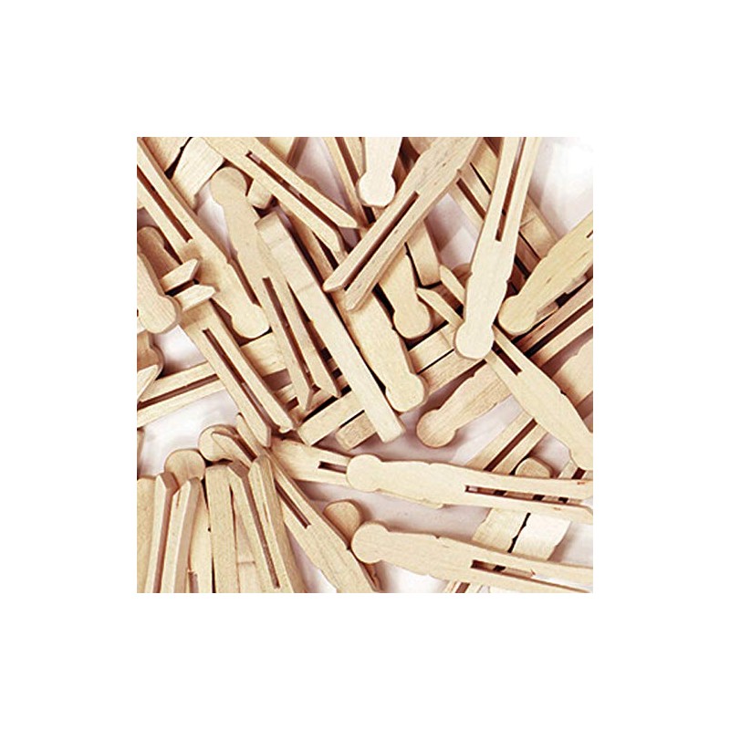 Chenille Kraft Natural Flat-Slotted Clothespins (CKC368501)