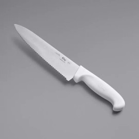 Choice Serrated Chef Knife with White Handle (select size below) - 8 Inch