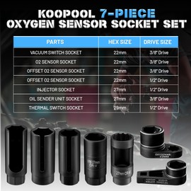 7pcs Oxygen Sensor Socket Set