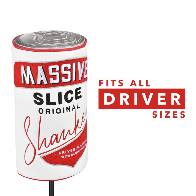 Shanker Golf Driver Headcover - Massive Slice Can Shaped Funny