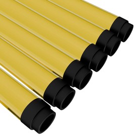 KastLite T8 LED/Fluorescent Light Tube Guard with End Caps - 46-3/8" Lamp Diffuser Covers & Safety Sleeves, Yellow Protective Plastic Bulb Replacement Covering & Overhead Lighting Accessory, Pack of 6