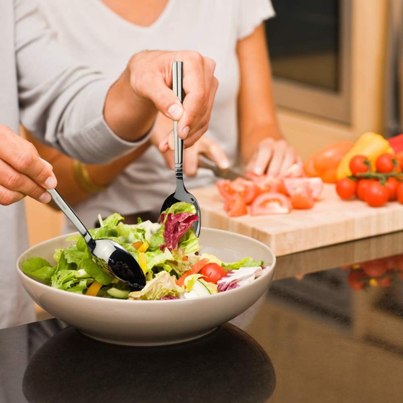 Eudokky 6 Pieces Large Serving Spoon, Table Spoons for Serving,