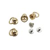 Gold Wallet Chain Connector Solid Ball Rivets Post Screwback O