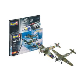 Revell 63710 Model Combat Set Bf109G-10 & Faithful Model Kit for Beginners, with Basic Accessories, Unpainted, Pack of