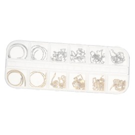 Healeved Nail Art Charms Set Metal Nail Chain Jewelry Gems for DIY Decorations Manicure Chain Accessories