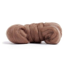 Merino Wool Roving, Premium Combed Top, Color Parchment, 21.5 Micron, Perfect for Felting Projects, 100% Pure Wool, Made in The UK