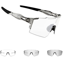 OULAIQI Photochromic Cycling Sunglasses for Men Women Sports Sunglasses UV400 Protection Cycling MTB BMX Bike Glasses