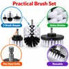 3-Piece Drill Brush Attachment Set, Nylon Power Scrubber Brushes for