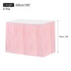 sourcing map 4 Pack Light Pink Plastic Table Skirts, 29