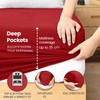 Utopia Bedding Utopia Bedding Fitted Sheet Double, Red - Deep