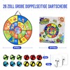 Children's Velcro Dartboard, Foldable Double-Sided Toy Dartboard with Animal Motifs