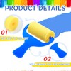 Tenceur 50 Pcs Foam Paint Roller 3", Small Sponge Roller