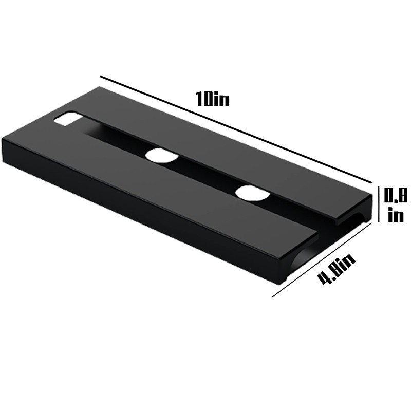 Vaisoeny Wine Glass Holder Under Cabinet, 4 Pack, Black