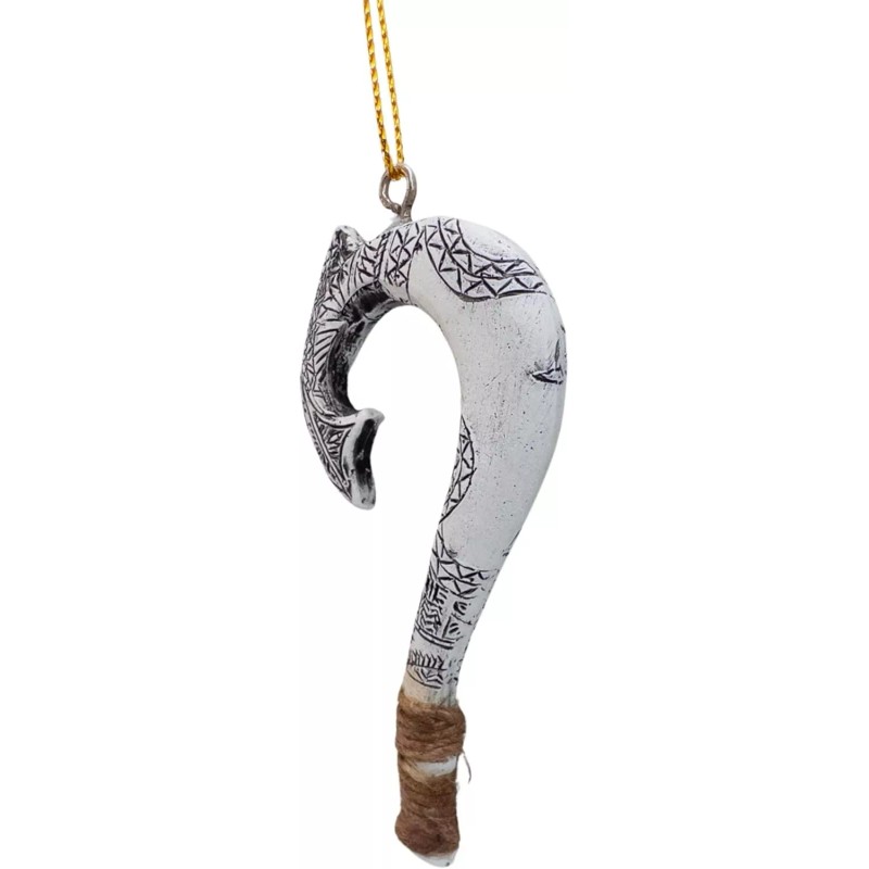 December Pets Maui Demigod Fish Hook Christmas Tree Hawaiian Ornament