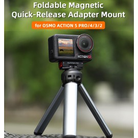 ZJRXM Magnetic Adapter Mount Holder for DJI Osmo Action 5 Pro Accessories, Adapter Mount Extension for DJI Osmo Action 5 Pro/Action 4/3