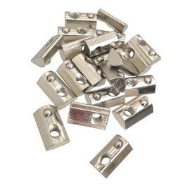 YVSPTIK 2020 Series M6 T Slot Nuts Roll-in Spring Ball Loaded Elastic Nuts 20 Pack Carbon Steel for 2020 Series Aluminum Extrusion Profile Rail with 6 mm Slot for 3D Printer