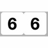 Lihit Lab HK751R-6 Number Labels, Roll Type, 300 Pieces