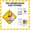 BTHUKO Fox Crossing 12" X 12" Funny Novelty Road Wall