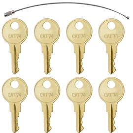 8PCS CAT74 33043 Dispenser Keys – Compatible with Bobrick Janitor Paper Towel, Toilet Tissue, Seat Cover, Napkin, Paper Cup, and Liquid Soap Dispensers