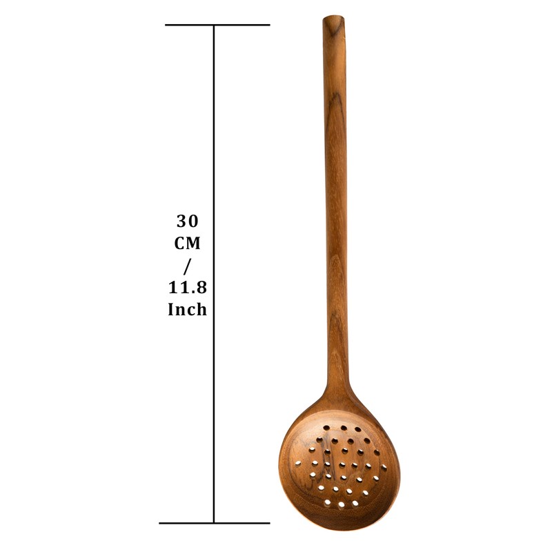 CCcollections Wooden Kitchen Utensil Sets - Teak Utensils (Set A