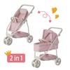 Olivia's Little World Baby Doll Stroller Polka Dots Princess Collection,