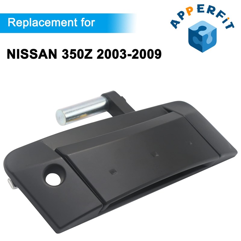 APPERFiT Pair Exterior Door Handle (Matte Black) for 350Z 2003