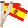 TSMD Spain Stick Flag Spanish Small Mini Hand Held Flags,5x8